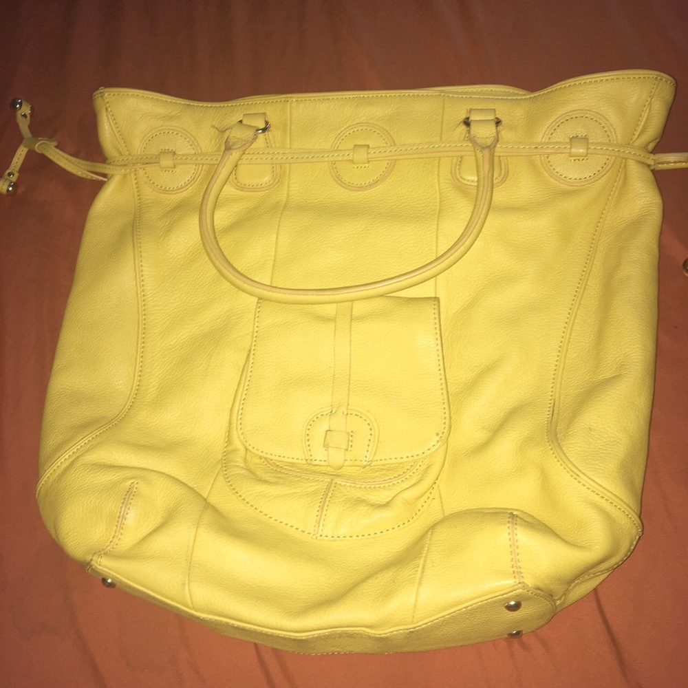 Mustard yellow tote bag